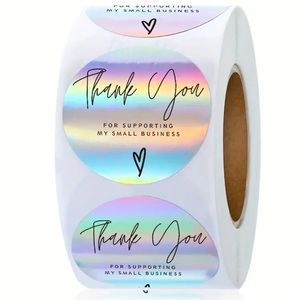 500 piece holographic stickers